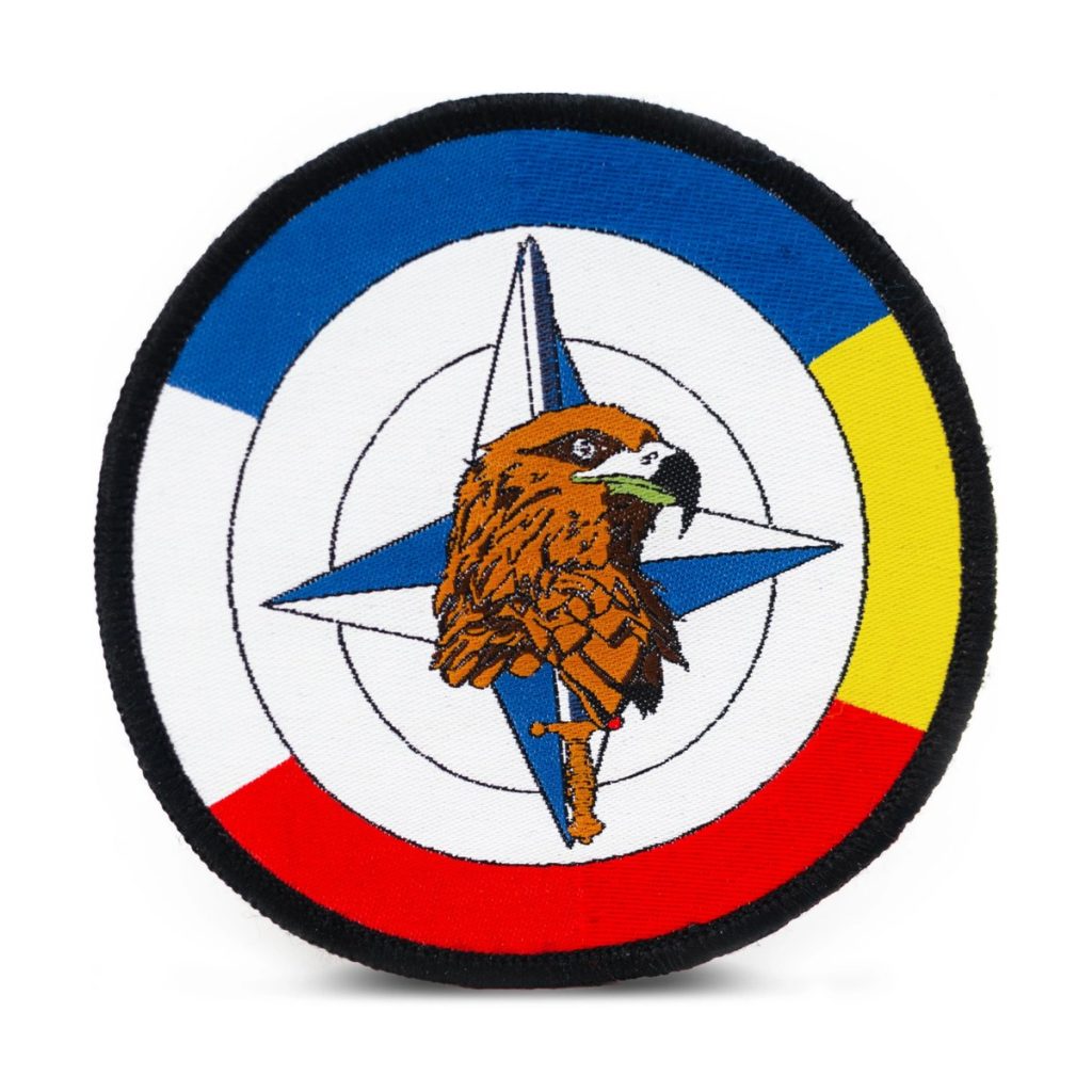 Emblemă brodată Aigle, culorile Franței și României