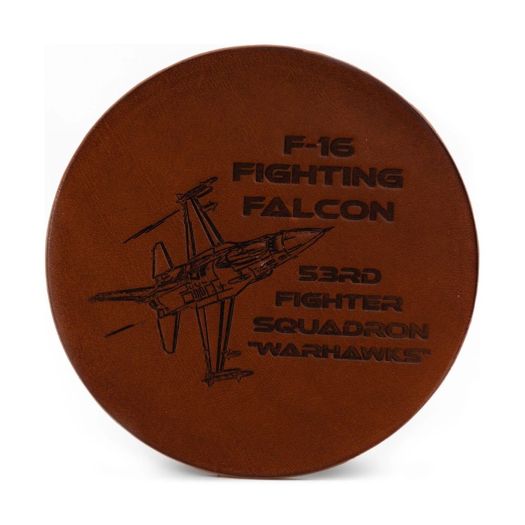 Emblemă din piele F-16 Fighting Falcon