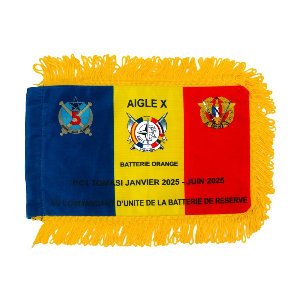 Fanion Aigle X, Batterie Orange