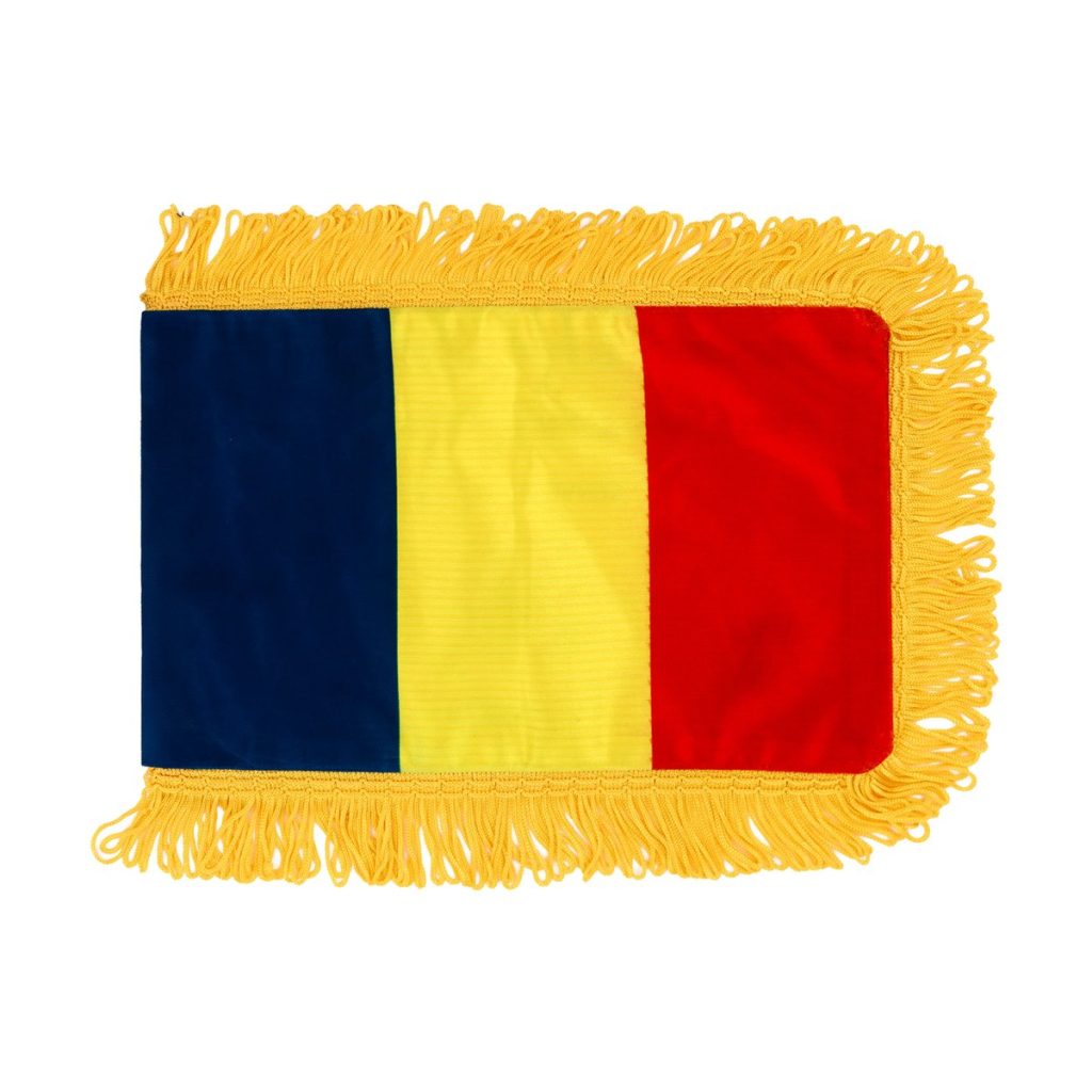Fanion tricolor România cu franjuri