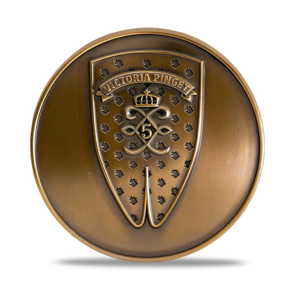 Monedă de colecție bronz cu blazon