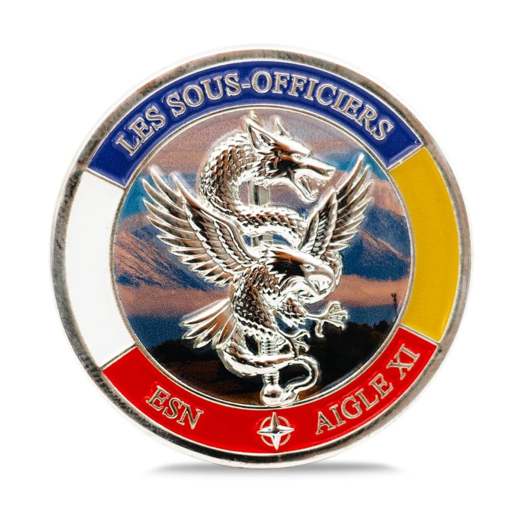 Monedă de colecție Les Sous-Officiers ESN Aigle XI