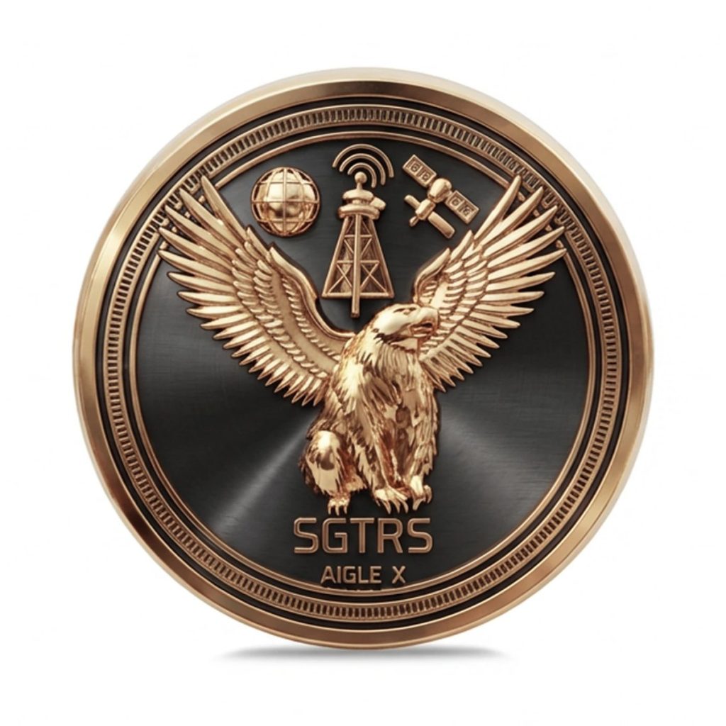 Monedă de colecție SGTRS Aigle X, finisaj bronz