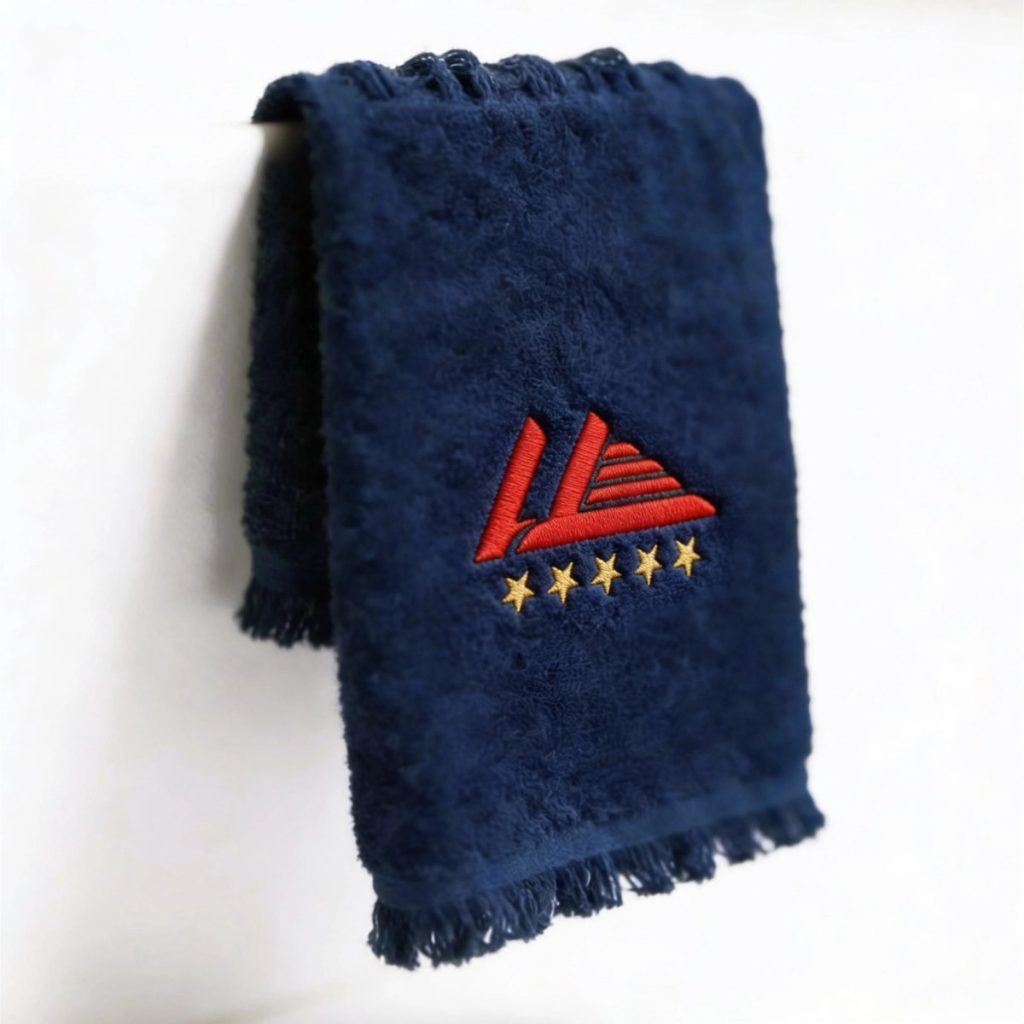 Prosop bleumarin brodat cu logo și stele
