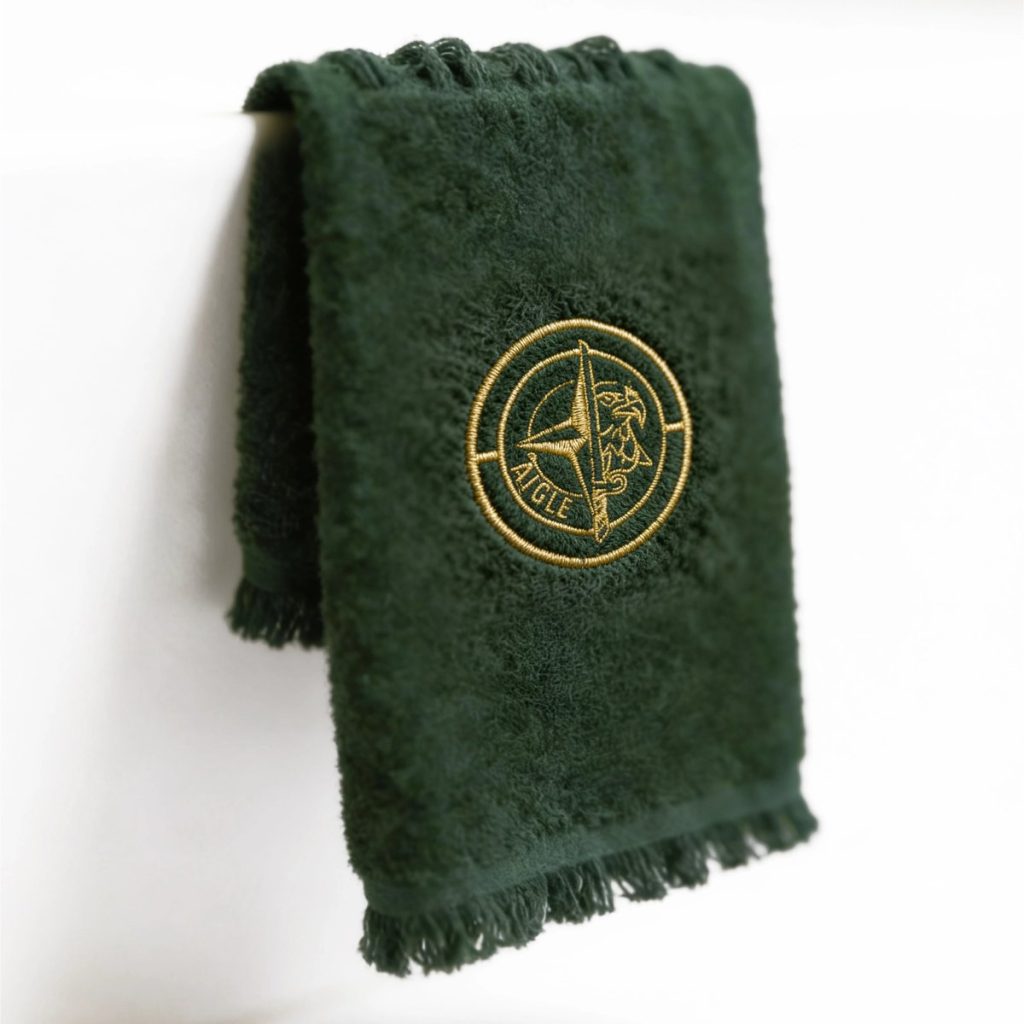 Prosop verde brodat cu emblema Aigle
