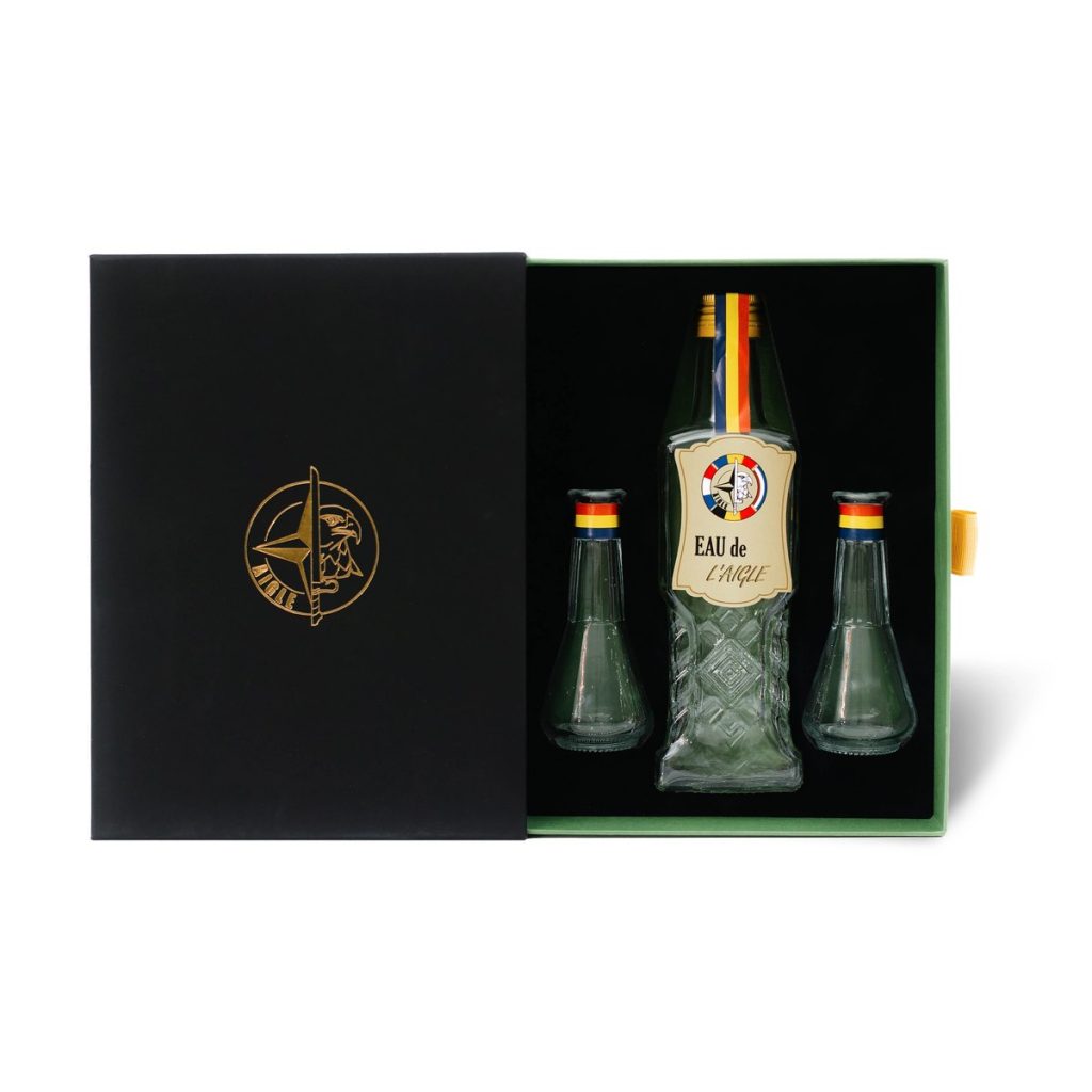 Set cadou cu sticlă și pahare Eau de l’Aigle